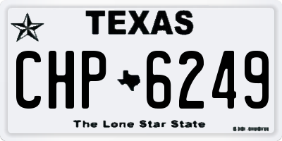 TX license plate CHP6249