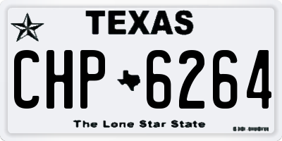TX license plate CHP6264