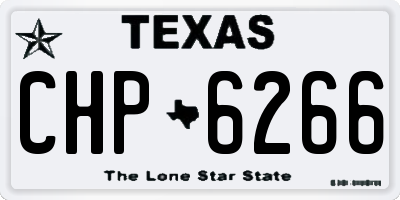 TX license plate CHP6266
