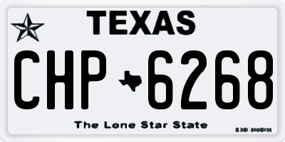 TX license plate CHP6268