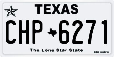 TX license plate CHP6271