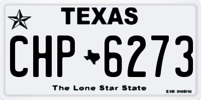 TX license plate CHP6273
