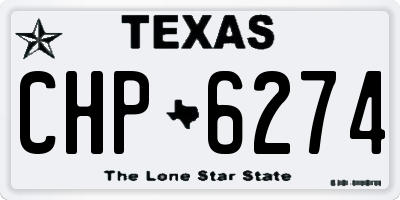 TX license plate CHP6274