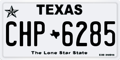TX license plate CHP6285