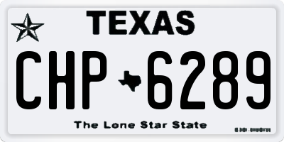 TX license plate CHP6289