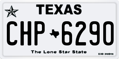 TX license plate CHP6290