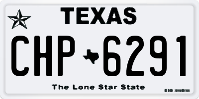 TX license plate CHP6291