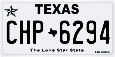 TX license plate CHP6294