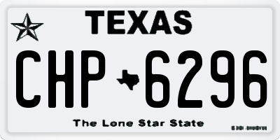 TX license plate CHP6296