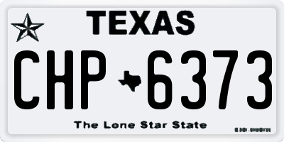TX license plate CHP6373