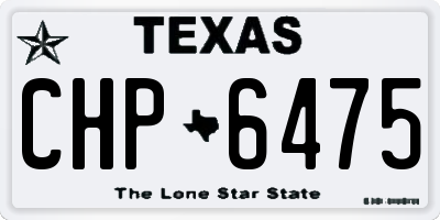 TX license plate CHP6475