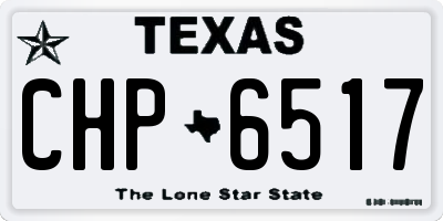 TX license plate CHP6517