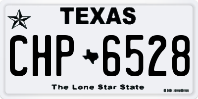 TX license plate CHP6528