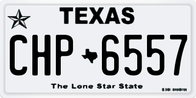 TX license plate CHP6557