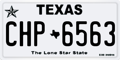 TX license plate CHP6563