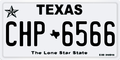 TX license plate CHP6566