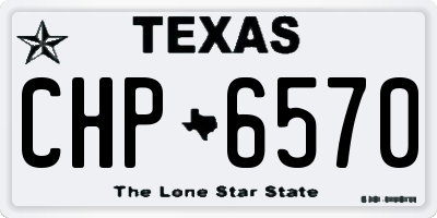 TX license plate CHP6570