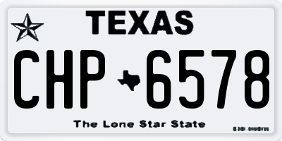 TX license plate CHP6578