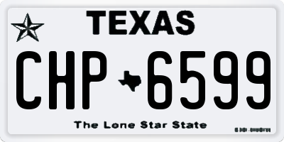 TX license plate CHP6599