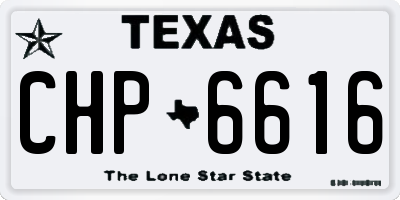 TX license plate CHP6616
