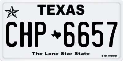 TX license plate CHP6657