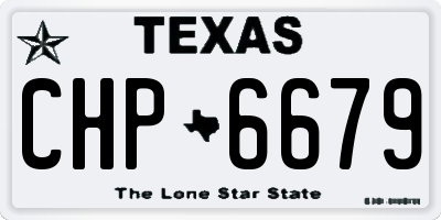 TX license plate CHP6679
