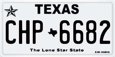 TX license plate CHP6682