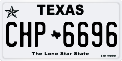 TX license plate CHP6696