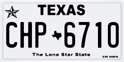 TX license plate CHP6710