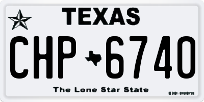 TX license plate CHP6740
