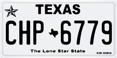 TX license plate CHP6779