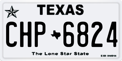 TX license plate CHP6824