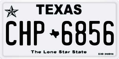 TX license plate CHP6856