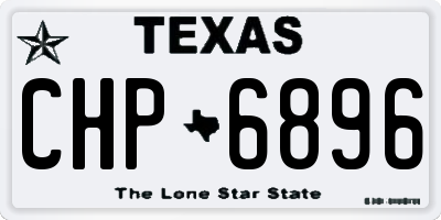 TX license plate CHP6896