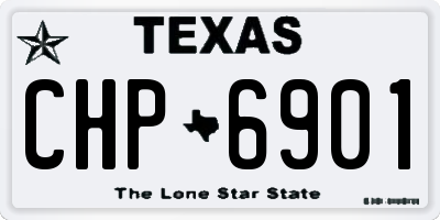 TX license plate CHP6901