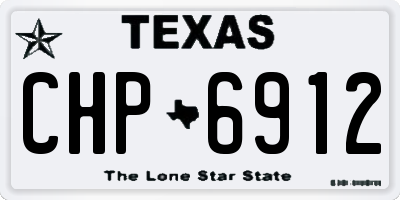 TX license plate CHP6912