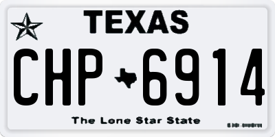 TX license plate CHP6914