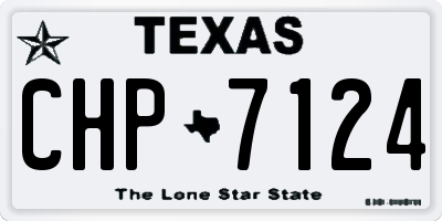 TX license plate CHP7124
