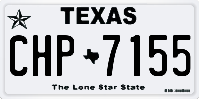 TX license plate CHP7155