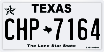 TX license plate CHP7164