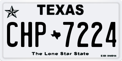 TX license plate CHP7224