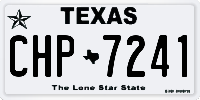 TX license plate CHP7241