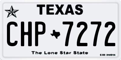 TX license plate CHP7272