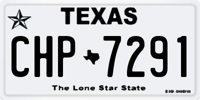 TX license plate CHP7291