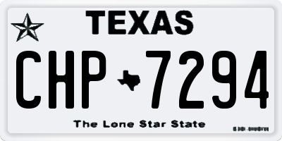 TX license plate CHP7294