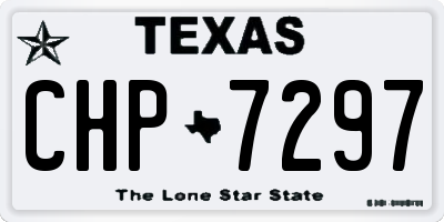 TX license plate CHP7297