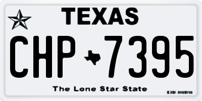 TX license plate CHP7395