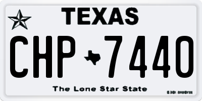 TX license plate CHP7440