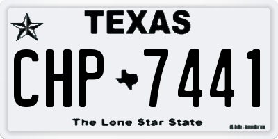 TX license plate CHP7441