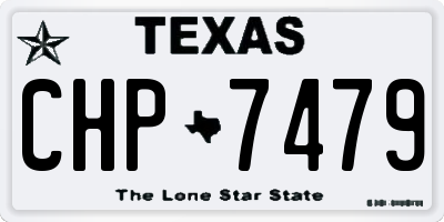 TX license plate CHP7479